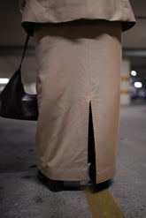 Camel Maxi Skirt / Blazer Set